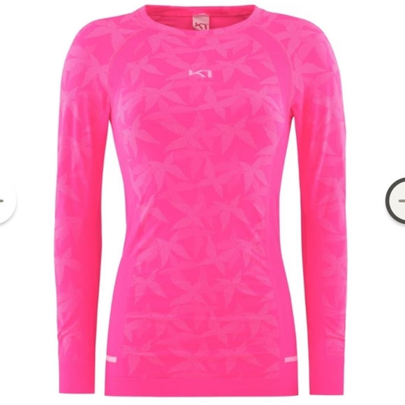 Kari Traa Butterfly Long-Sleeve Base Layer Top in kpink - Picture 1 of 13
